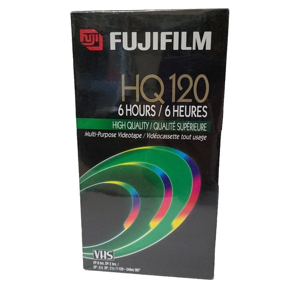 Fujifilm Blank VHS Tape HQ120 6 hour HQ-120
